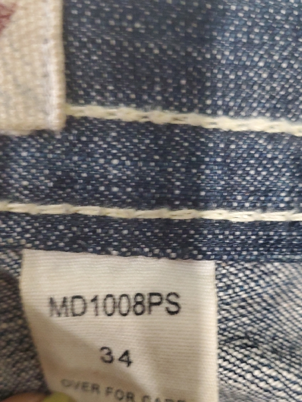 Y2k Laguna B Men's Straight leg  Jeans with Yellow Large Pocket  Detail - Picture 11 of 16